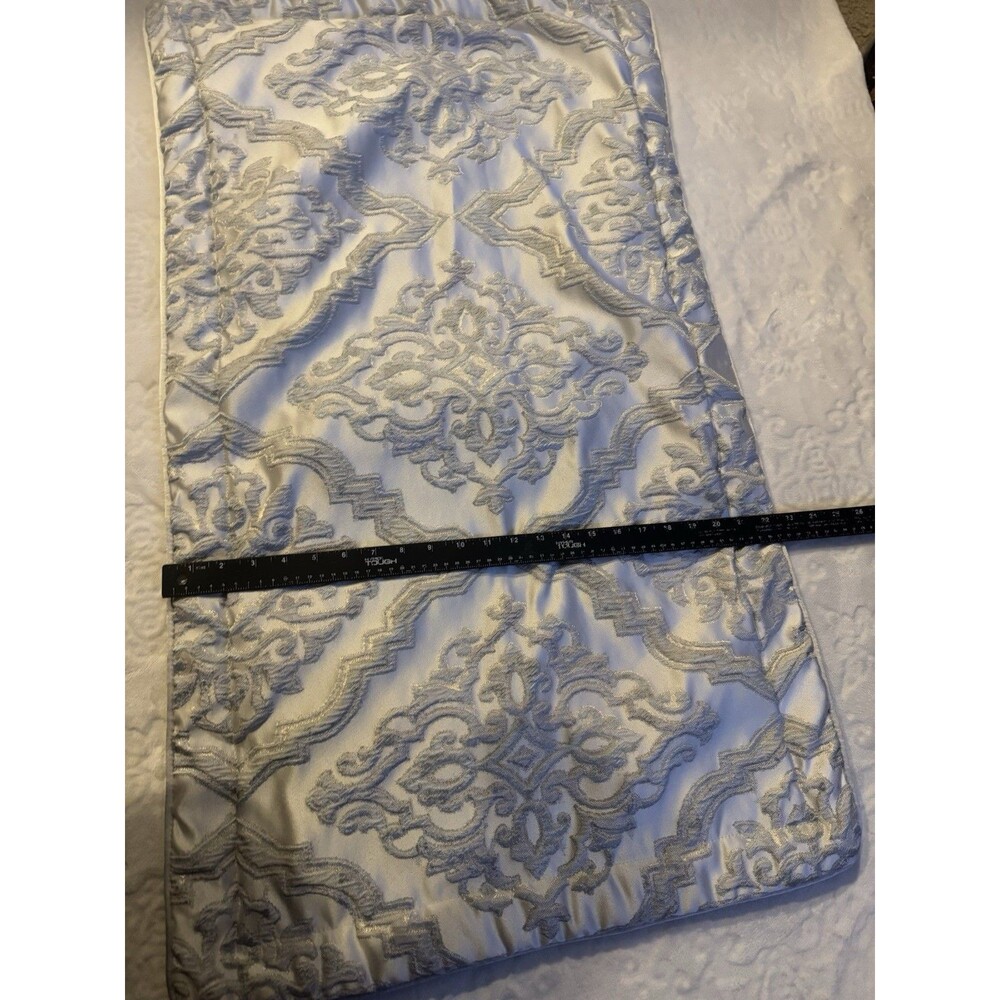 J Queen Single 37x23" Pillow Sham Sage Green Damask Floral Polyester Heavy